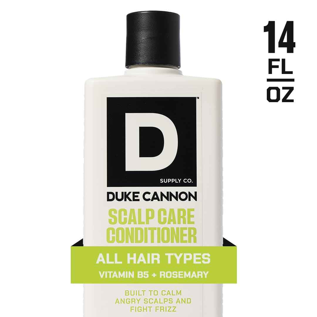 Duke Cannon Superior Grade Scalp Care Shampoo & Conditioner Bundle, 2-Pack, 14 oz Each – Deep Cleansing, Scalp Soothing, Sulfate-Free, Moisturizing Hair Care for Men