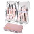 10-Piece Travel Mini Manicure Set - Stainless Steel Nail Clippers & Care Tools