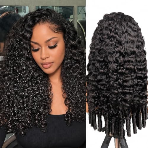 ISEE 22 Inch Half Wig Human Hair Burmese Curly 180% Density – Protective Style, Quick Glueless Install