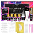 2-in-1 Lash & Brow Kit, Lash Lift, Eyebrow Eyelash Black Color Set, Eyelash Lamination Perm Kit, Professional Semi-Permanent Curling and Styling, Suitable For Beginners, Salon, Home Use