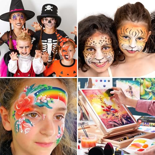 Morofme Face Paint Sponges Kit - Teardrop Shaped Artist Sponges