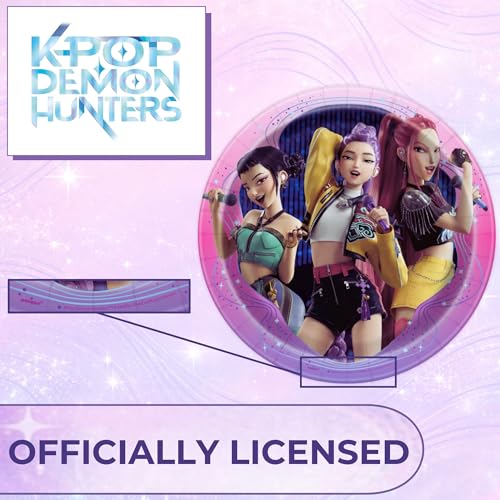 KPop Demon Hunters 9" Paper Dinner Plates, 24 Pack