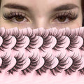 Geeneiya Fairy Wispy Mink Lashes 18mm Long Fluffy Cat Eye False Eyelashes Multipack