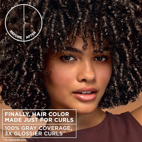 Garnier Nutrisse 0% Ammonia Glossy Curl Hair Dye CR2 Soft Black - Pack of 2