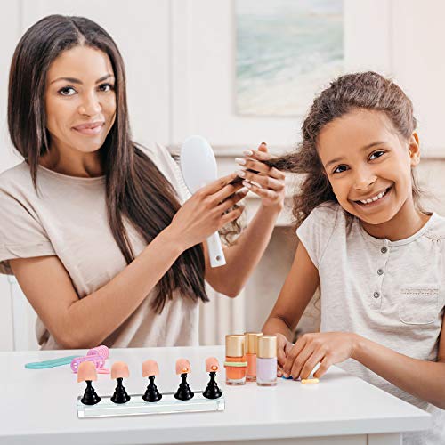 Blulu Magnetic Nail Stand Holder Set for Press-On Nails – 2 Pack, Black
