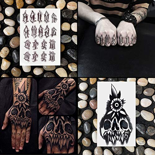 9-Sheet Temporary Tattoo Pack for Adults – Waterproof Body Art