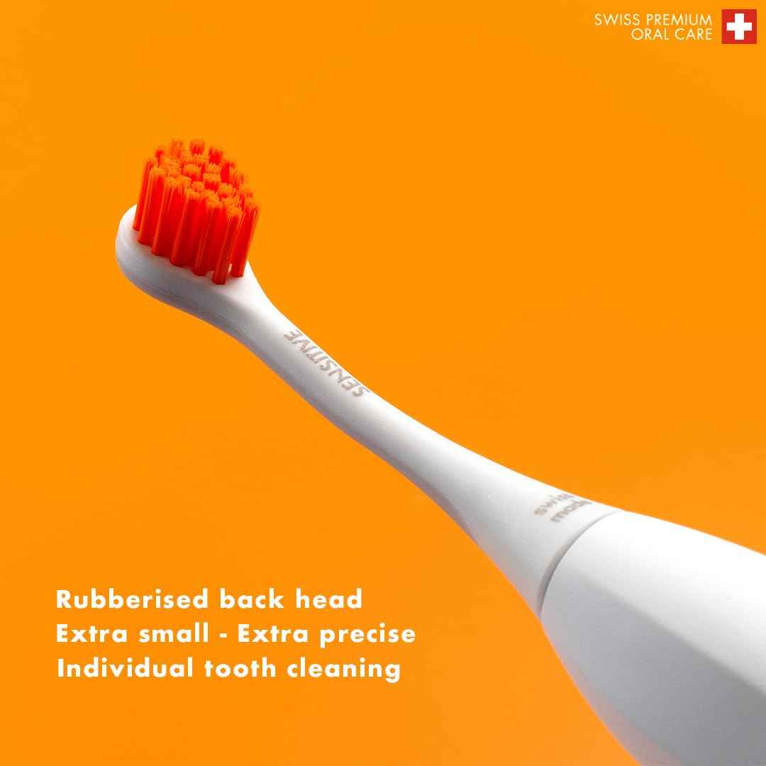 Curaprox Hydrosonic Brush Heads Rainbow Sensitive Duo – for Gentle Gum Care & Daily Cleaning | Yellow/Green, 2-Pack | Compatible with All Curaprox Sonic Models | Swiss Made