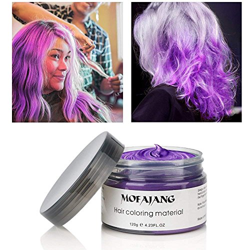Mofajang Purple Hair Wax Dye Styling Cream