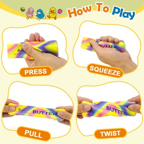 Slow Rising Butter Squishy Toys - Realistic Soft Fidget Stress Relief
