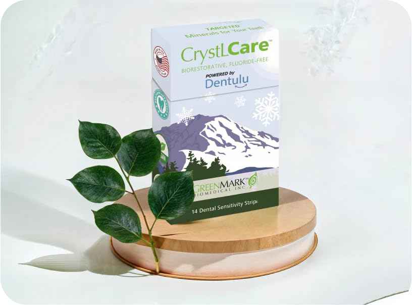 Dentulu CrystLCare Biorestorative - The Fluoride-Free Dental Strip for Instant and Lasting Relief from Dental Sensitivity, containing 14 Strips