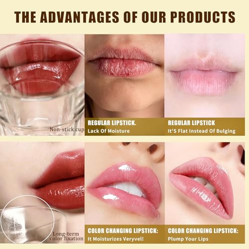 Pink PH Color Changing Lipstick & Tinted Lip Balm for Mature Lips - 1PCS