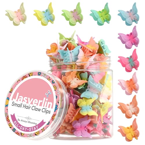 Mini Butterfly Hair Clips 50 Pcs - Cute Y2K Hair Accessories for Girls