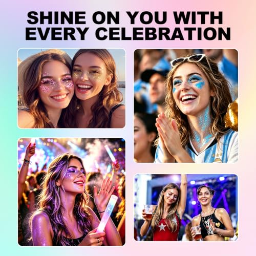 3-in-1 Body Glitter Set - Gel, Stick & Spray, Waterproof