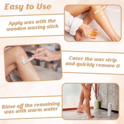 300 Pcs Wood Wax Applicator Kit with Organizer - 4 Styles