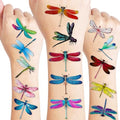 100 PCS Dragonfly Temporary Tattoos | Waterproof Fake Tattoo Stickers