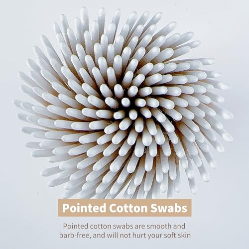 600PCS Pointed Cotton Swabs - 4 Inch Precision Microblading Tips