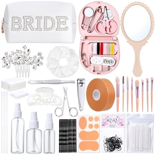 Bride Emergency Kit with Makeup Bag & Sewing Set