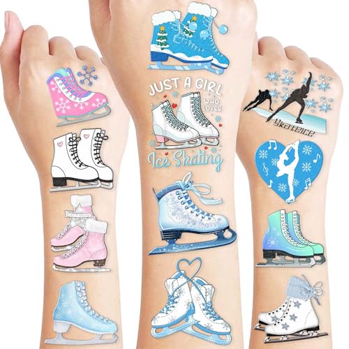 96pc Ice Skating Temporary Tattoos for Kids - Party Favors