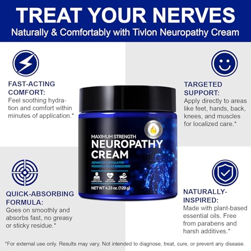 ZIXAOK Extra Strength Nerve Relief Cream with Plant-Based Formula - 4 Oz