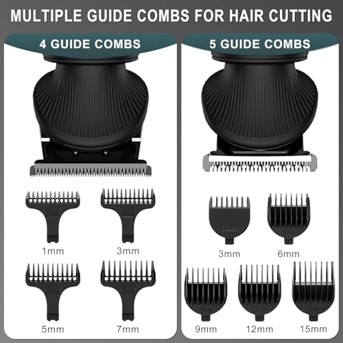 Scttomon 7-in-1 Beard Trimmer Kit for Men - T-Blade, Cordless
