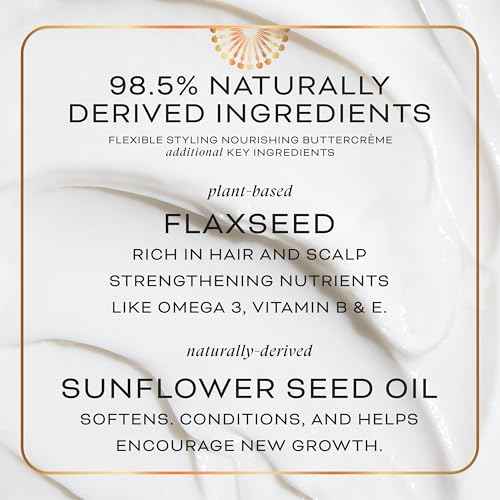 Cheribe Flexible Styling Buttercreme with 100% Chebe Complex + Flaxseed, Lightweight Moisturizer + Curl Styler For All Hair Textures 2A-4C & Porosities, Sulfate Free, 8.5 oz