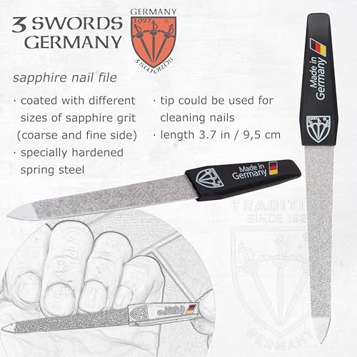 4-Piece Manicure Pedicure Grooming Kit with Leather Case