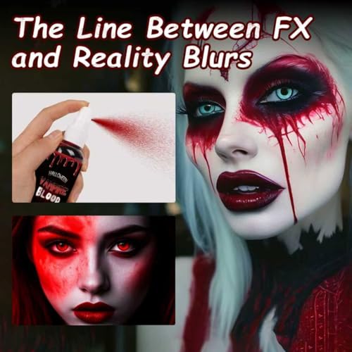 Fake Blood Spray for Halloween Costumes & Makeup (2-Pack)