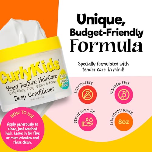 CurlyKids Hair Detangler Conditioner for Curly & Wavy Hair