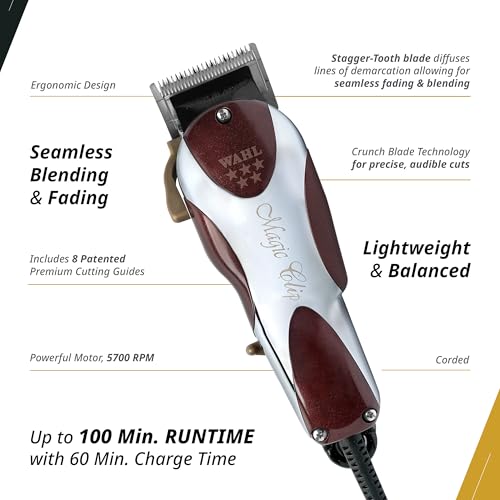 Wahl 5 Star Magic Clip Corded Clipper - Model 8451 Fade Clipper