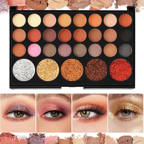 Eye Makeup Kit 29 Eyeshadow Palette, 8 Brushes, Mascara, Eyeliner