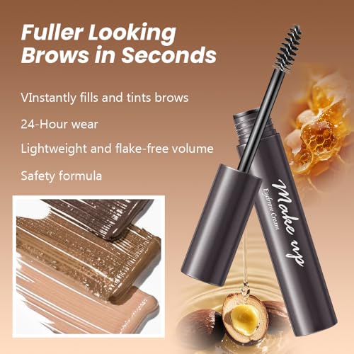 Amy's Diary 2pcs Brunette Brow Gel Set 01# Volumizing Waterproof Wax-Gel Hybrid