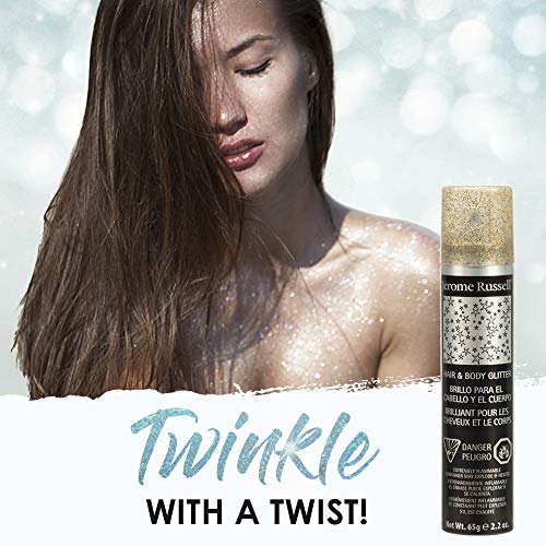 Jerome Russell Glitter Spray for Hair & Body, 2.2 oz