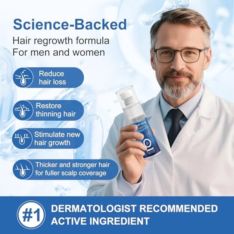5% Minoxidil Spray for Hair & Beard Growth - 7 Bottles
