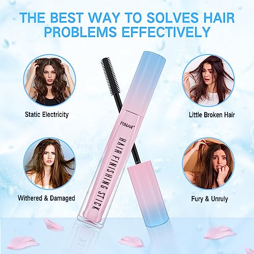 Hair Finishing Stick for Flyaways - Tame Frizz & Smooth Broken Hairs (3 Pack)
