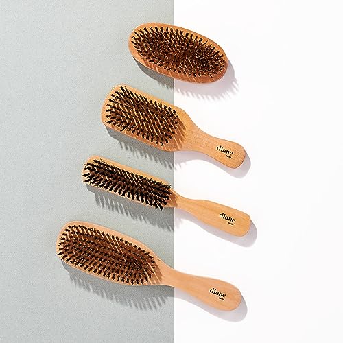 Diane 100% Nylon Bristle Styling Brush for Men and Barbers ? Hard Bristles for Thick to Coarse Hair ? Use for Detangling, Styling and Wave Styles