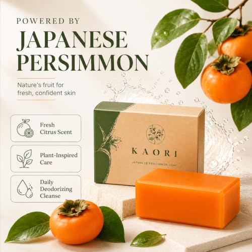 KAORI Persimmon Deodorizing Soap for Odor-Free Freshness