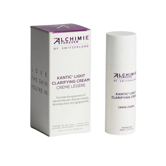 Alchimie Forever Kantic Light Clarifying Cream Benzene-Free Clears Blemish & Acne Prone Skin, Anti Aging Facial Moisturizer 1.7 fl oz