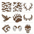 S01 ORIGINS 9-Pack Tactical Stencil Kit | Reusable PET Templates 165x180mm