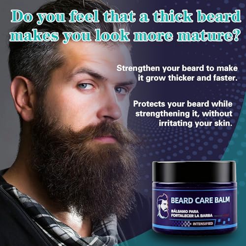 Beard Stimulating Balm, B?lsamo Estimulante de Barba, Ultra Potente Crema Para Barba, Hydrates, Strengthens & Promotes Healthy Beard Growth, Softens, Nourishes, Stimulates Hair Follicles