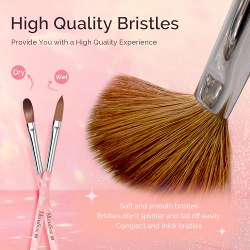 MelodySusie Kolinsky Acrylic Nail Brush and MelodySusie 31Pcs Nail Art Brushes