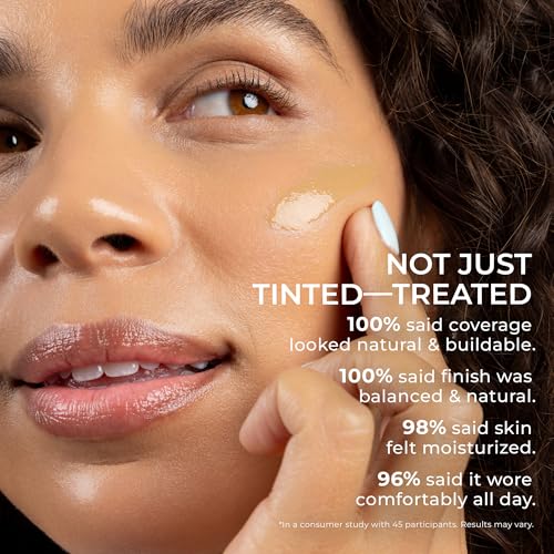 P?R MINERALS Tinted Sunscreen for Face, 4-in-1 Skin Tint - Broad Spectrum Mineral Sunscreen, SPF 50 - Tinted Facial Moisturizer, Primer & Foundation for Sun Protection - Lightweight, Buildable