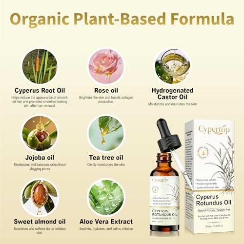 Cyperus Rotundus Oil - Natural Hair Removal & Inhibition Oil