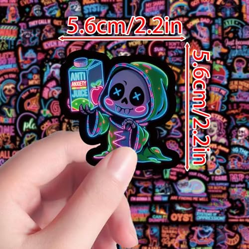 Neno Funny Stickers Pack - 120 Waterproof Vinyl Sarcastic Decals for Laptop Water Bottle Phone