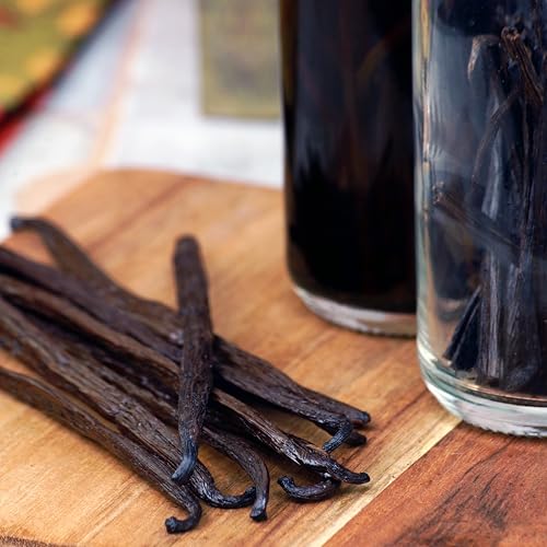 Madagascar Organic Vanilla Beans 50 Count - Grade A Whole Vanilla Pods for Baking & Extracts