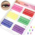 3D Colored Lash Clusters 40D C Curl 10-16mm 6 Colors