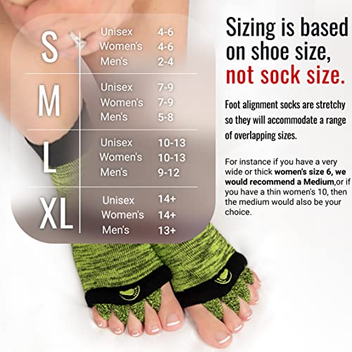 Foot Alignment Socks with Toe Separators for Men and Women – My-Happy Feet