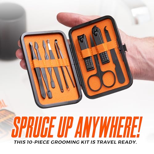 10-Piece Travel Manicure & Pedicure Kit for Men & Women