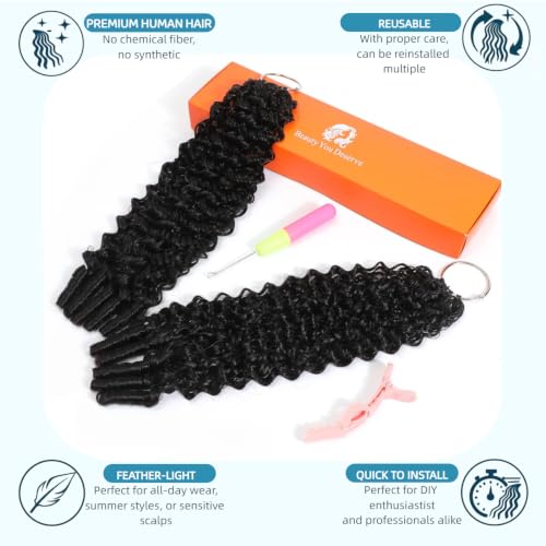 Burmese Curly Crochet Human Hair 120g 22 Inch