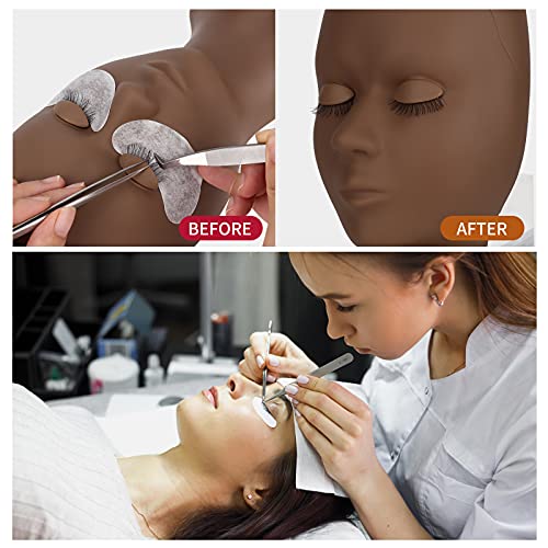 Lash Extension Mannequin Head with 4 Removable Eyelids