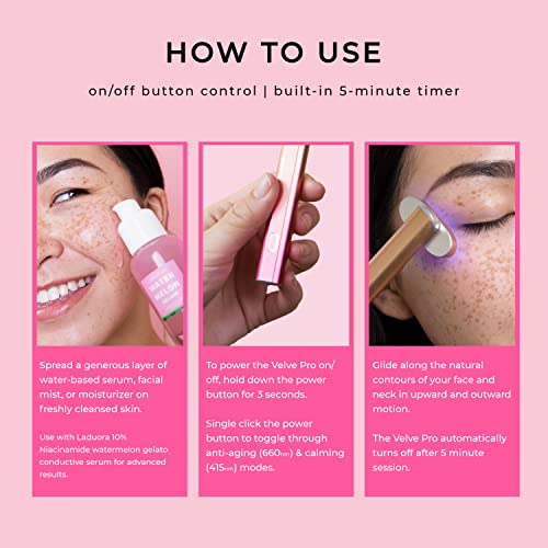Laduora 5-in-1 Microcurrent Face Wand - Dual Color Therapy
